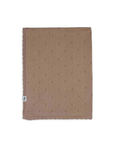 Deken 75x100cm Pointelle - Biscuit