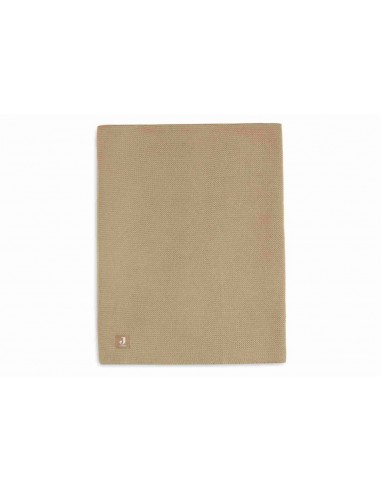 Deken Wieg 75x100cm Basic Knit Biscuit