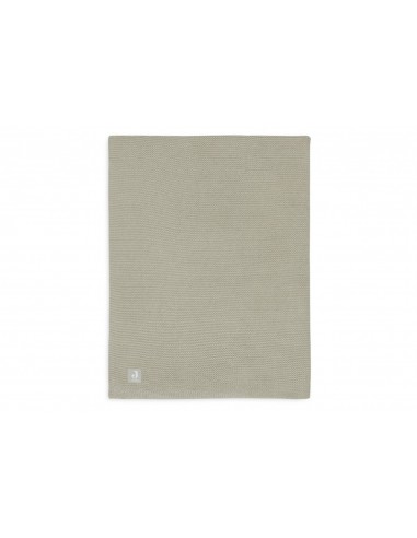 Deken Wieg 75x100cm Basic Knit Olive Green