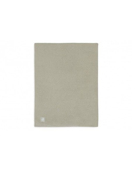 Deken Wieg 75x100cm Basic Knit Olive Green