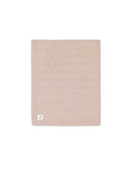 Deken Wieg 75x100cm Grain Knit Wild Rose