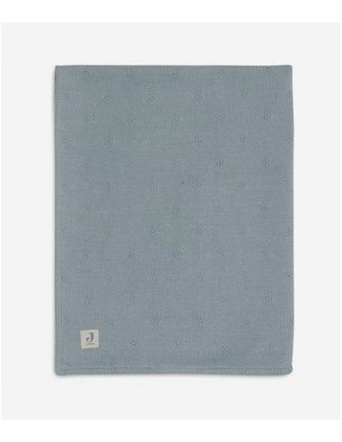 Jollein - Deken Wieg 75x100cm Cosy Knit - Sea Green/Velvet
