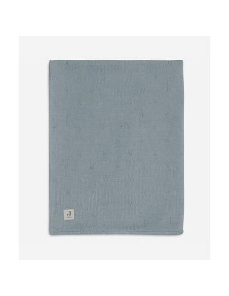 Jollein - Deken Wieg 75x100cm Cosy Knit - Sea Green/Velvet