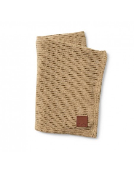 Cellular Baby Deken Pure Khaki (75x100cm)
