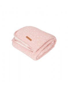 wiegdeken wild flowers pink