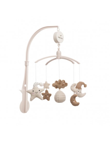 Baby's Only - Muziekmobiel Heaven clay/warm linen