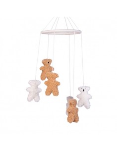 Mobiel - Teddy bruin/Off white