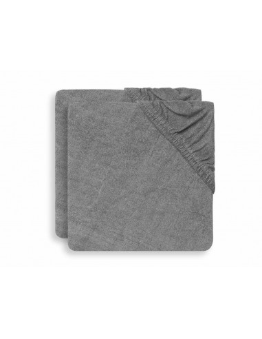Aankleedkussenhoes badstof 50x70cm Storm grey (2pack)