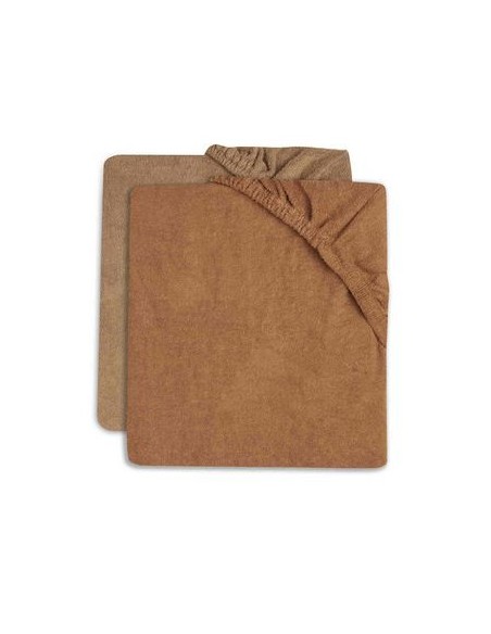 Aankleedkussenhoes Badstof 50x70cm Caramel/Biscuit (2pack)