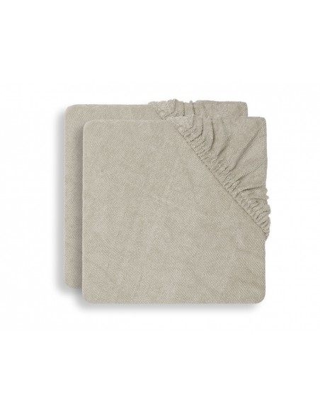 Waskussenhoes badstof 50x70cm Nougat (2pack)