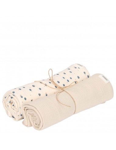 Hydrofiel Swaddle 2-pack Lugo off white/warm white