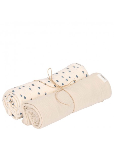Hydrofiel Swaddle 2-pack Lugo off white/warm white