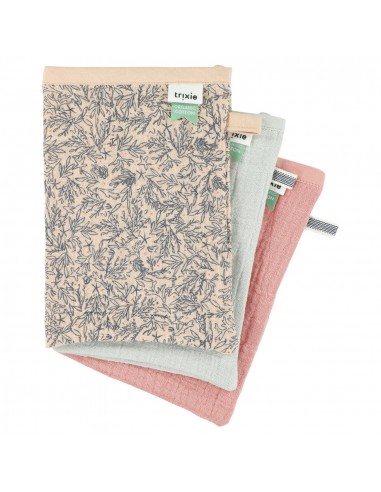 Tetra washandjes 3-pack mix - Lovely Leaves