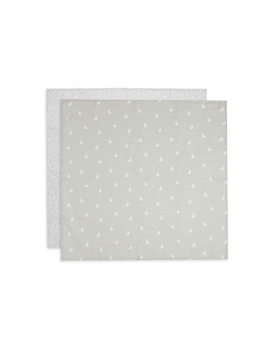 Hydrofiele Doek Small 70x70cm Dotted&Rabbit Nougat GOTS