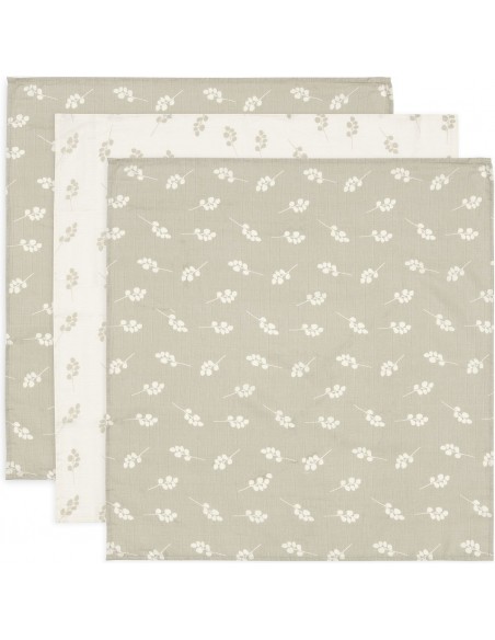 Hydrofiele Doek Small 70x70cm Twig Olive Green (3pack)