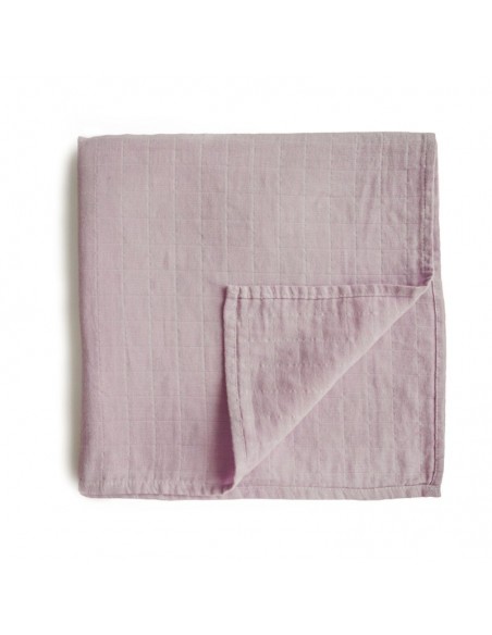 Mushie - Swaddle - Soft Mauve