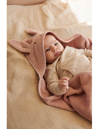 Hooded towel / 75x75cm - Mrs. rabbit