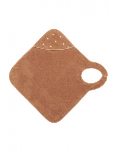 Noppies wearable badcape clover terry indian tan
