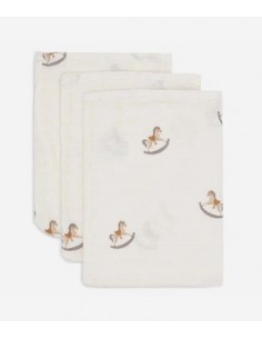 Jollein -  Washandje Hydrofiel Nostalgic Ride - 3 Stuks