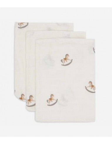 Jollein -  Washandje Hydrofiel Nostalgic Ride - 3 Stuks