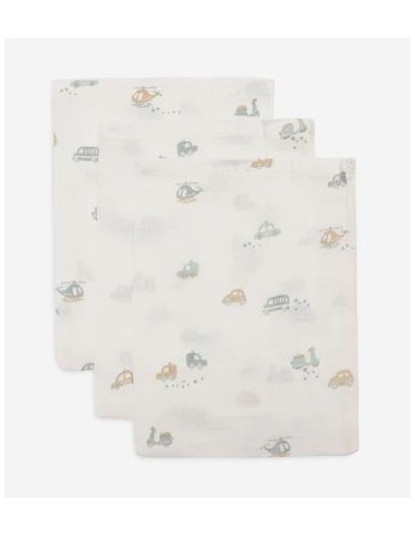 Hydrofiel Washandje 15x20cm - On the go - 3 Stuks