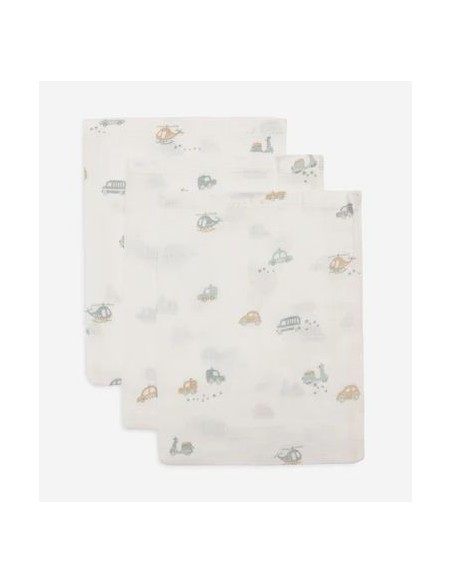 Hydrofiel Washandje 15x20cm - On the go - 3 Stuks