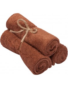 Timboo - Set van 3 washandjes Hazel Brown