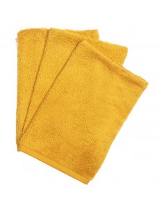 Timboo - Set van 3 washandjes Honey Yellow