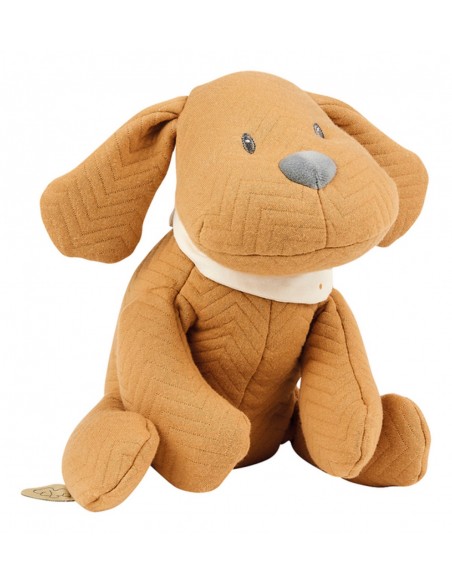 Nattou - Cuddly dog jacquard caramel