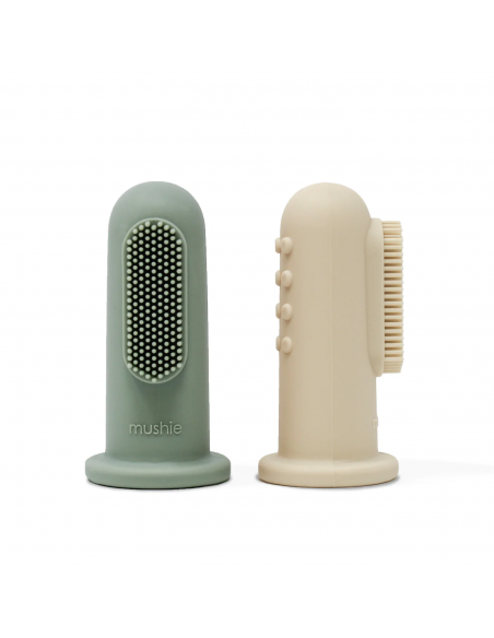 MUSHIE - Toothbrush - Shifting sand+Cambridge blue