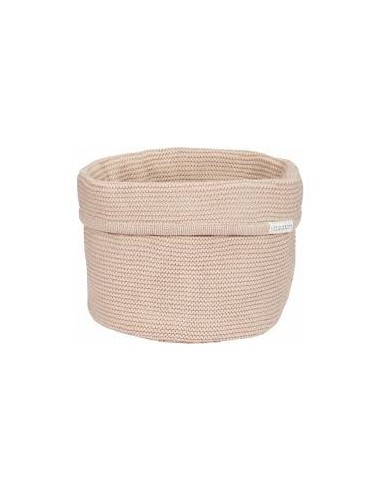 Gebreid commodemandje rond Beige