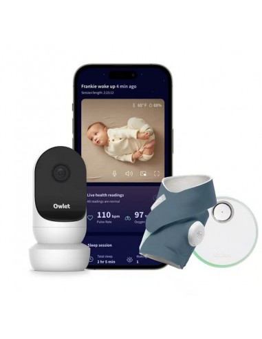 Owlet Dream Sock & Cam 2 Bundel - Blauw