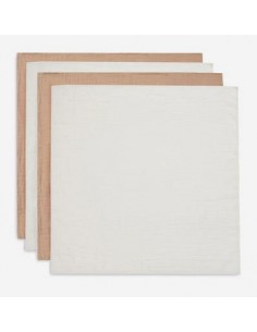 Hydrofiele Doek Small 70x70cm - Biscuit/Ivory - 4 Stuks