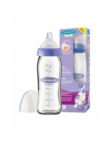 Lansinoh - Glazen drinkfles NaturalWave® Speen 240ml