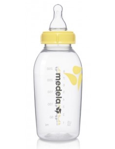 MOEDERMELK FLES 250ML + SPEEN M
