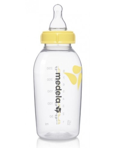 MOEDERMELK FLES 250ML + SPEEN M