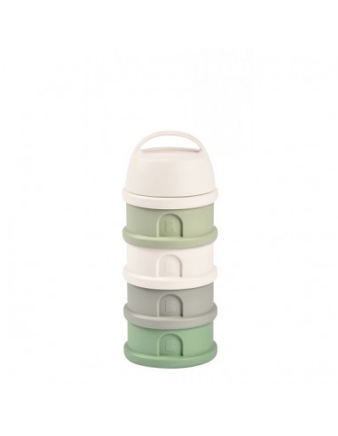 Stapelbare doseerdozen 4 compartimenten Cotton white/Sage green