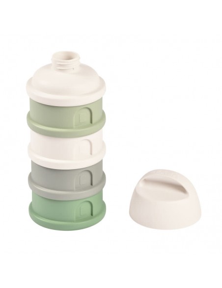 Stapelbare doseerdozen 4 compartimenten Cotton white/Sage green