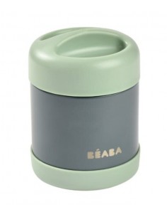 Beaba - RVS thermo-portie 300ml (mineral grey/sage green)