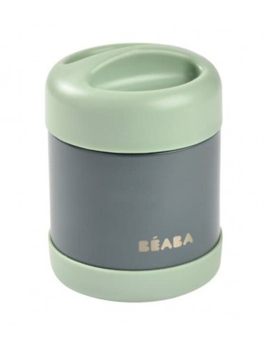Beaba - RVS thermo-portie 300ml (mineral grey/sage green)