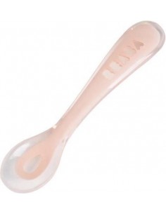 Beaba Siliconenlepel 2de leeftijd - Pink