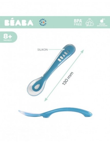 Siliconenlepel 2de leeftijd - windy blue