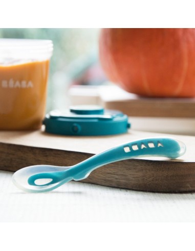 Siliconenlepel 2de leeftijd - windy blue