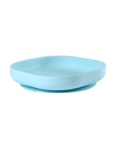 Beaba Siliconen bord zuignap - blauw