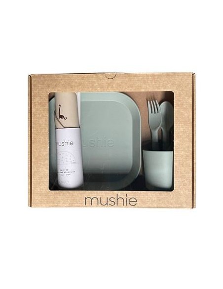 Mushie Giftbox - Dinnerware round - Sage
