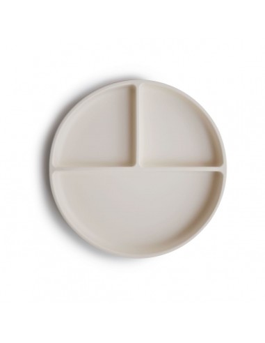 Mushie silicone plate - Ivory