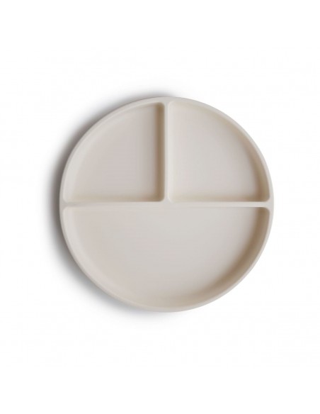Mushie silicone plate - Ivory