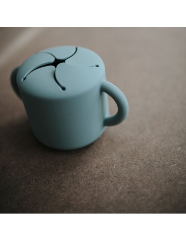 Mushie - Snack cup - Cambridge Blue