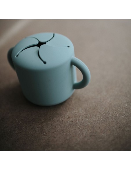 Mushie - Snack cup - Cambridge Blue