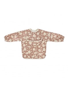 2 in 1 slabbetje met afneembare mouwen - Savannah Bloom
